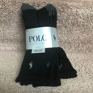 4pairs Polo Ralph Lauren Men’s Crew Socks